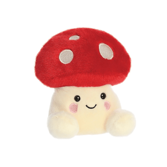 Palm Pals Knuffel Paddenstoel Rood Met Witte Stippen 13cm