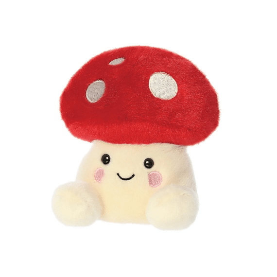 Palm Pals Knuffel Paddenstoel Rood Met Witte Stippen 13cm