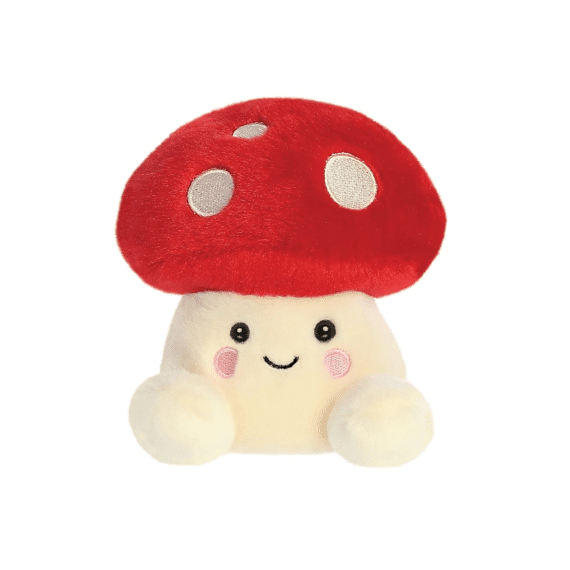 Palm Pals Knuffel Paddenstoel Rood Met Witte Stippen 13cm
