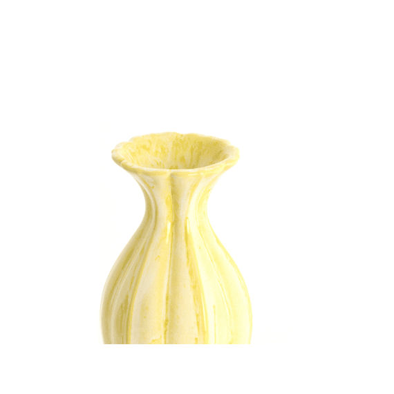 Vaas Deco Shirel Ceramics D8.5x15.5cm Geel