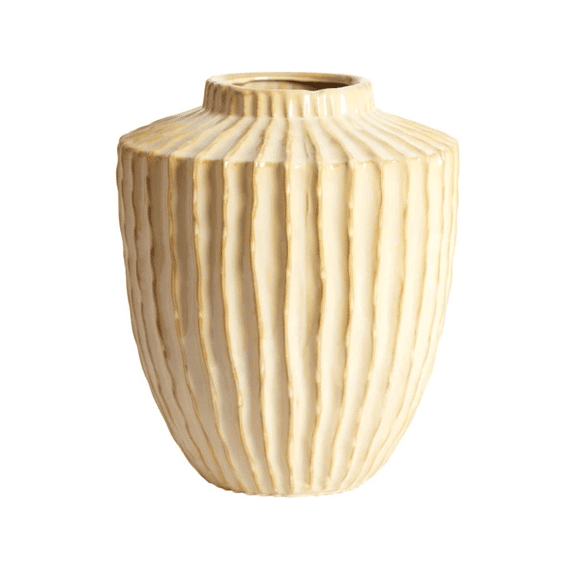 Vaas Deco Talea Ceramics D30x32cm Zand-beige