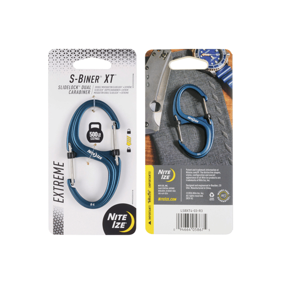 S-biner Xt Slidelock Dual Carabiner - Slate Blue