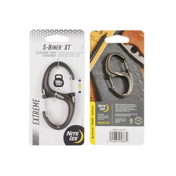 S-biner Xt Slidelock Dual Carabiner - Grey