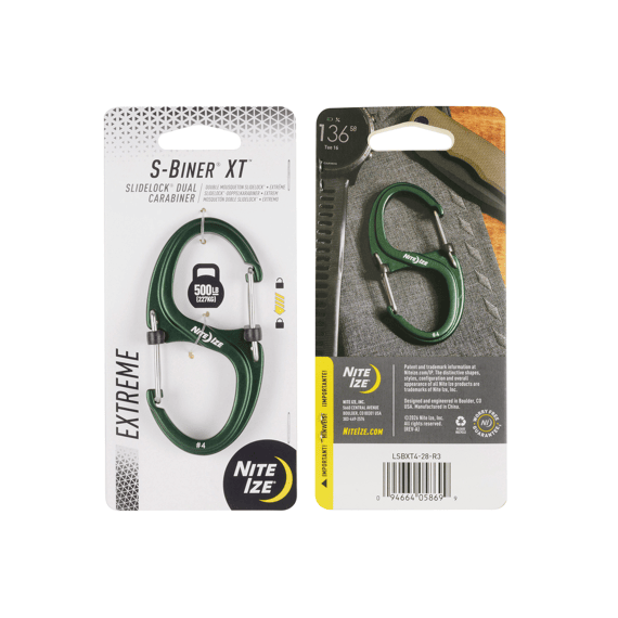S-biner Xt Slidelock Dual Carabiner - Forest