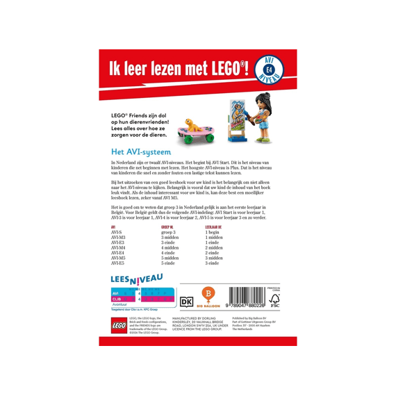 Ik Leer Lezen Met Lego: Lego Friends Dierenvrienden Avi E4