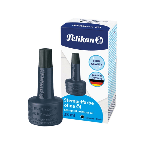 Pelikan Stempelinkt 4k Zonder Olie Zwart 28ml