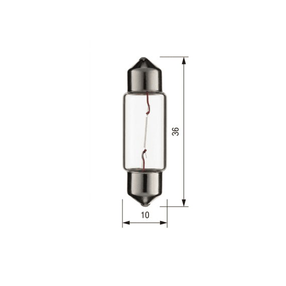 Bosma Signalisatielamp Buis 12v 5w 11x38 Blister