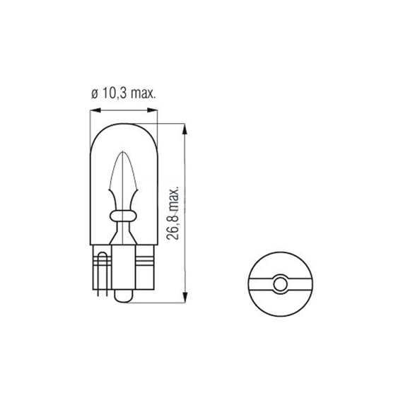 Bosma Signalisatielamp 12v 5w W2.1x9.5d Oranje