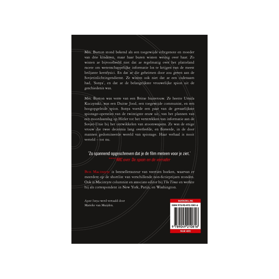 Ben Macintyre - Agent Sonya