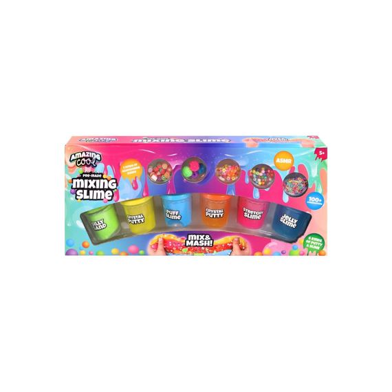 Mega Slime Set 6 Potjes + Accessoires