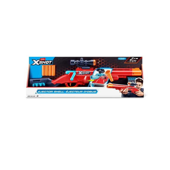 Zuru X-shot Ecel Bolt Action Shotgun Met 8 Darts