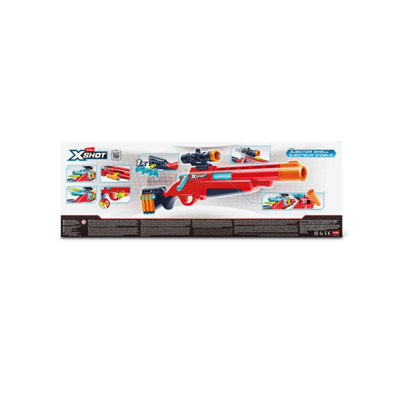 Zuru X-shot Ecel Bolt Action Shotgun Met 8 Darts