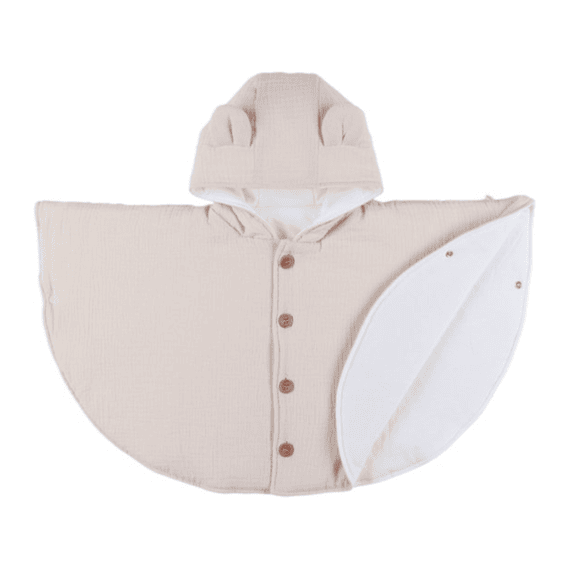 Noukies M&m Poncho Mousseline Beige 6-18m