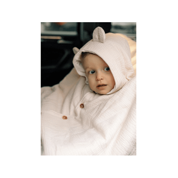Noukies M&m Poncho Mousseline Beige 6-18m