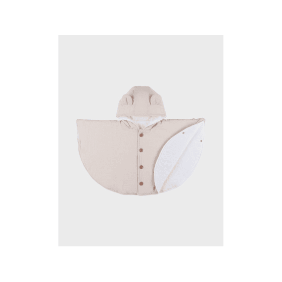 Noukies M&m Poncho Mousseline Beige 6-18m