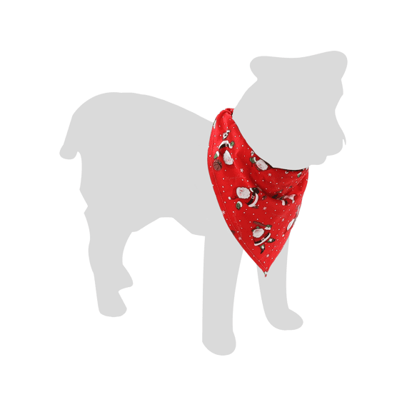 Flamingo Kerst Bandana Mik Rood 60x31cm