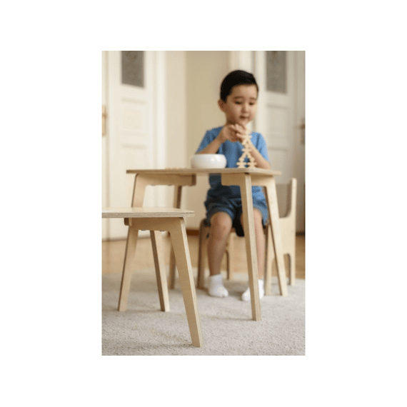 Ette Tete Tulla Tafel Met Korte (35cm) En Lange (48cm) Poten Naturel