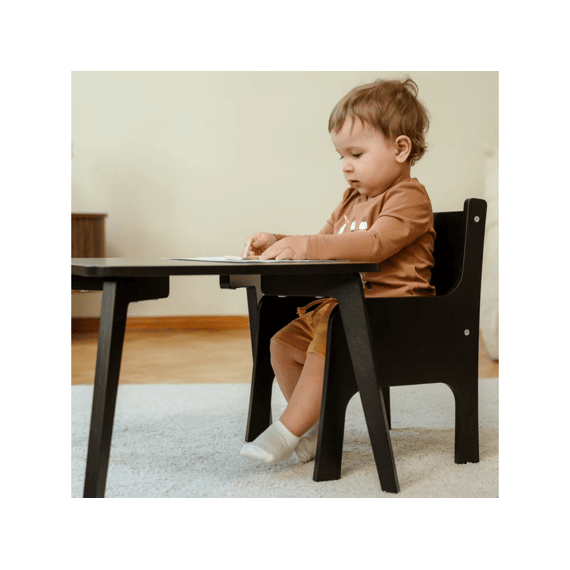 Ette Tete Tulla Tafel Met Korte (35cm) En Lange (48cm) Poten Zwart
