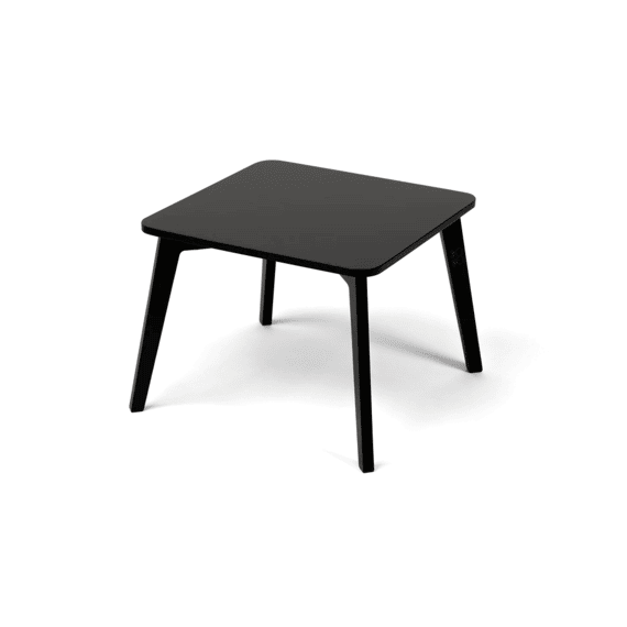 Ette Tete Tulla Tafel Met Korte (35cm) En Lange (48cm) Poten Zwart