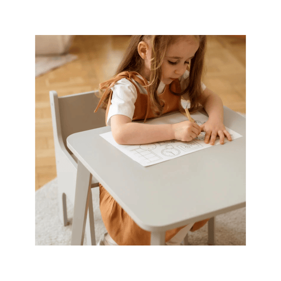 Ette Tete Tulla Tafel Met Korte (35cm) En Lange (48cm) Poten Grijs