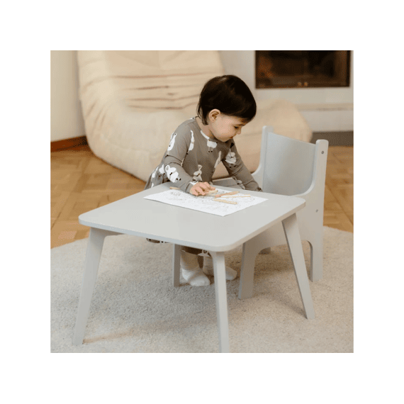 Ette Tete Tulla Tafel Met Korte (35cm) En Lange (48cm) Poten Grijs