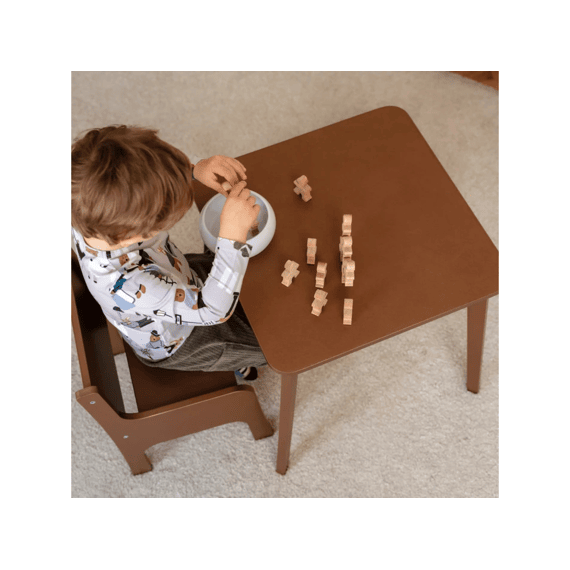 Ette Tete Tulla Tafel Met Korte (35cm) En Lange (48cm) Poten Mocca