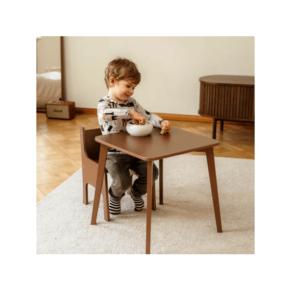 Ette Tete Tulla Tafel Met Korte (35cm) En Lange (48cm) Poten Mocca