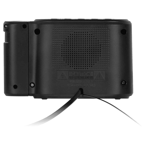 Kruger & Matz Wekkerradio Met Projectie Zwart
