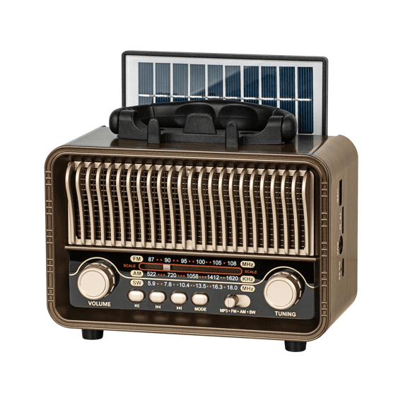 Kruger & Matz Portable Radio Op Zonne-energie, Bluetooth En Usb