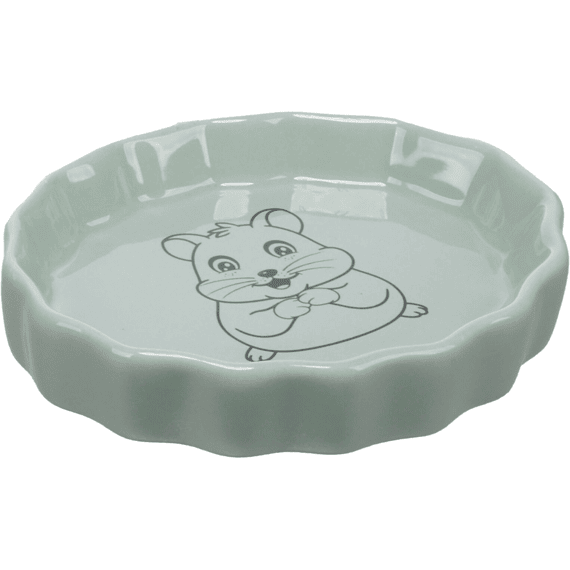 Eet- En Drinkpot Hamster Snuffy  Rond Muntgroen 10,5cm 70ml