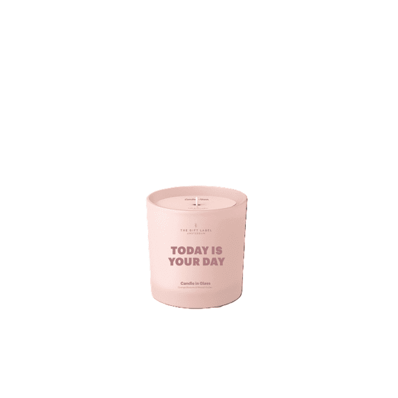 The Gift Label Studio Frosted Kaars 135gr Today Is Your Day