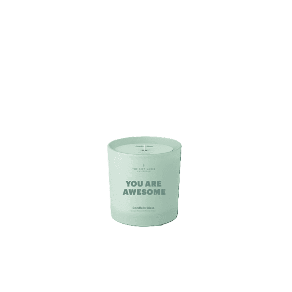 The Gift Label Studio Frosted Kaars 135gr You Are Awesome