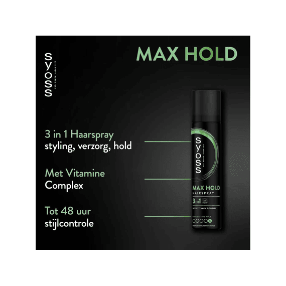Syoss - Haarspray Max Hold 3-in-1 300ml