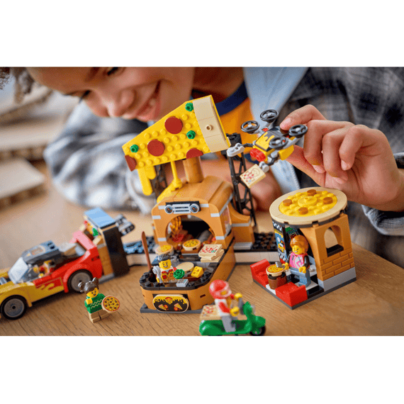Lego City 60496 Pizzacentrale Met Voertuigen