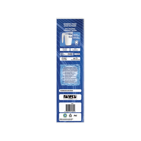 Dash Wasmiddel Poeder Wasdraadfris 80 Scoops/4.4kg