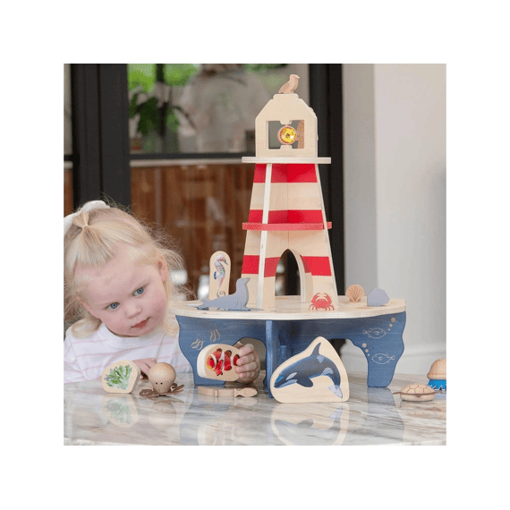 Tickit Vuurtoren Eiland In Hout