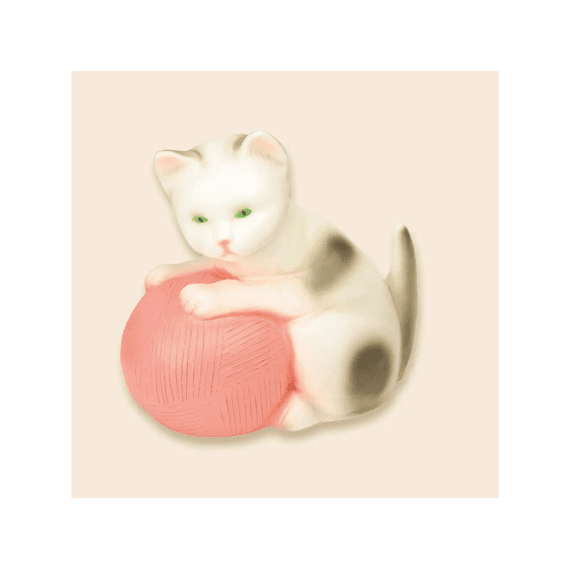Egmont Lamp Kat Met Bolletje Wol 24x30cm