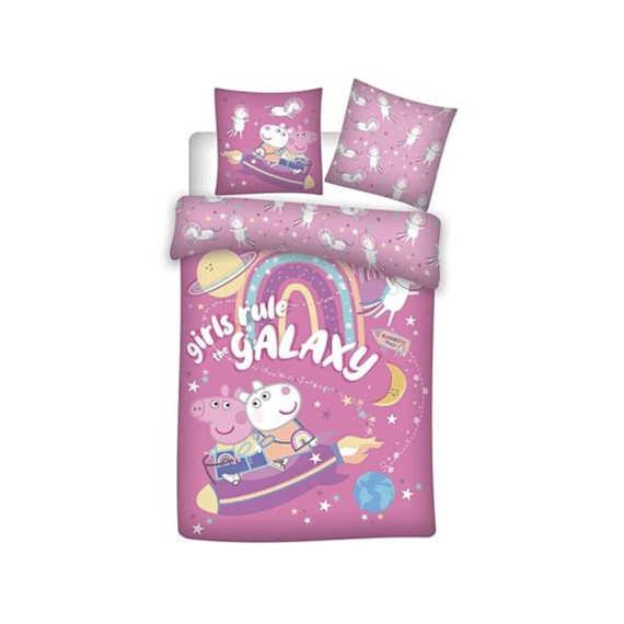 Dekbedovertrek Peppa Pig 140x200cm