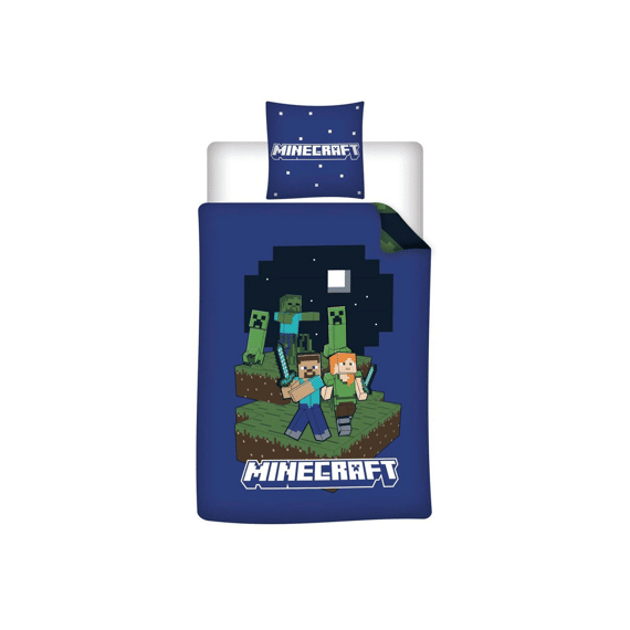 Dekbedovertrek Minecraft 140x200cm