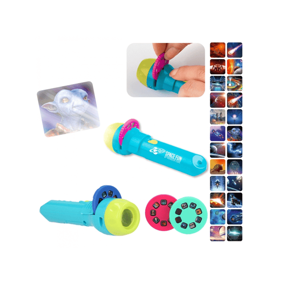 Monster Cars zaklamp met plaatjes Space Fun