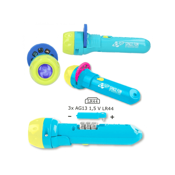 Monster Cars zaklamp met plaatjes Space Fun