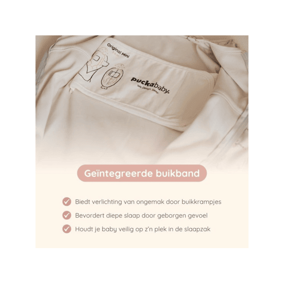 Puckababy The Original Mini 3-6 M Katoen Swallows
