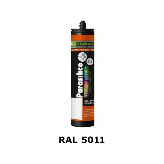 DL Chemicals Parasilico AX Neutrale Siliconenkit Staalblauw RAL 5011 300ml