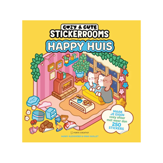 Cozy & Cute Stickerrooms Happy Huis