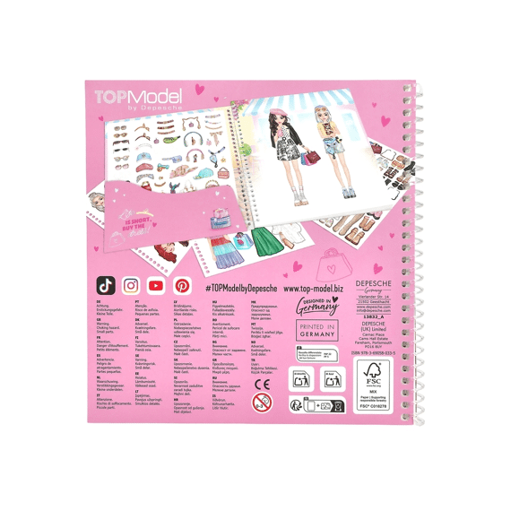 TOPModel Dress Me Up Stickerbook Shopping Tour