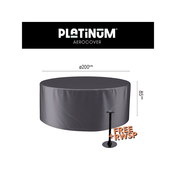 Platinum Aerocover Tuinset Hoes Rond 200cm H85cm
