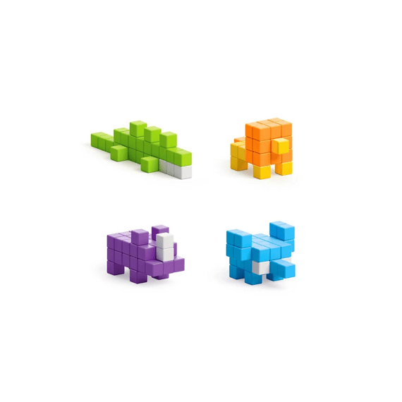Pixio Magnetische Blokken Mini Safari 137 Stuks