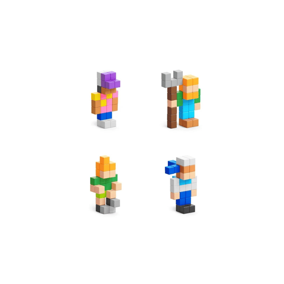 Pixio Magnetische Blokken Mini Figuur Assortiment