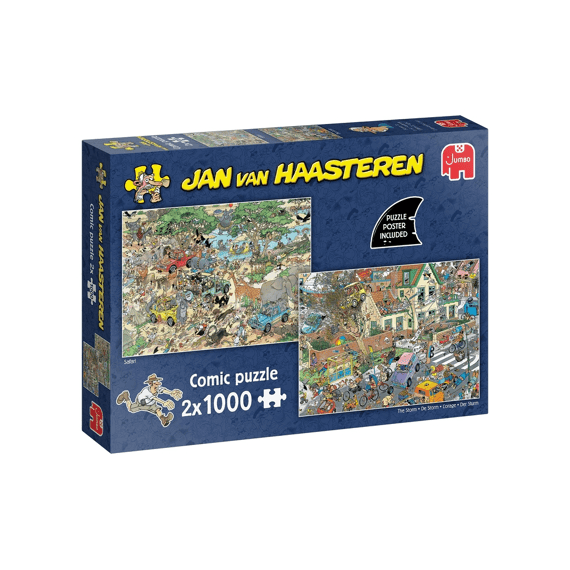 Jumbo Puzzel 2x1000 Stuks Jan Van Haasteren De Storm