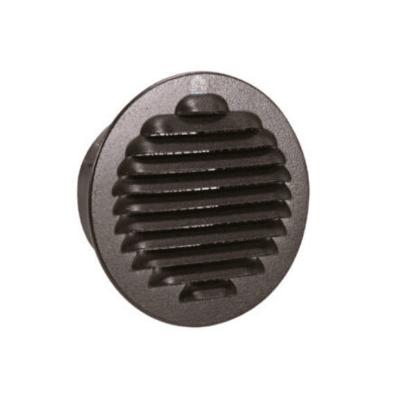Renson Inbouw Schoepenrooster Rond Alu 435r Diam 80 Ral 9005 Zwart